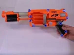 Disassembling Nerf Dart Tag Furyfire Main Body