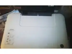 Hp Deskjet Ink Advantage 1515 Paper feeds halfway fix. Replacement