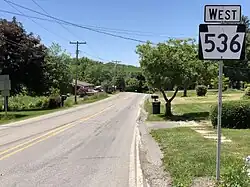 PA 536 in Ringgold Township