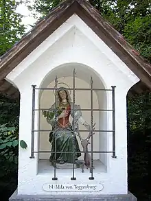 Ida of Toggenburg and a deer with 12 candles