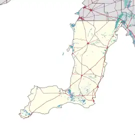Yorke Highway is located in Yorke Peninsula Council