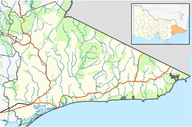 Gabo Island is located in Shire of East Gippsland