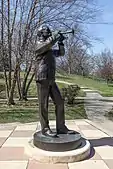 Bowen R. Church (cornetist) statue