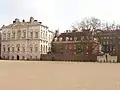 Former Treasury Building, on left