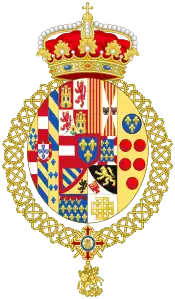 Coat of Arms as Duke of Noto(1960-1964)