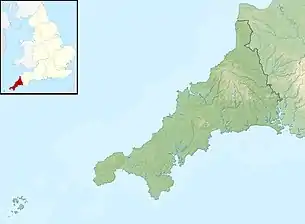 Basset Mines is located in Cornwall