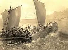 Image 83"Cossacks of Azov fighting a Turk ship" by Grigory Gagarin (from Piracy)