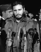 Popularized cropped version of Guerrillero Heroico - Che Guevara at the funeral for the victims of the La Coubre explosion.