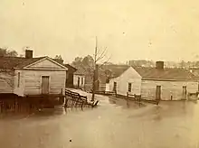 Image showing Ocmulgee River flooding in Spring 1876