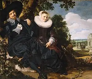 Hals' Marriage Portrait of Isaac Massa and Beatrix van der Laen, 1622.