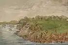 Ojibwa Portaging Around the Falls of St. Anthony, 1835-1836 (Smithsonian American Art Museum)
