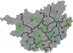 Gangbei is located in Guangxi