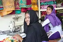 Image 16Garment factory workers in Bangladesh, in 2013. (from Clothing industry)