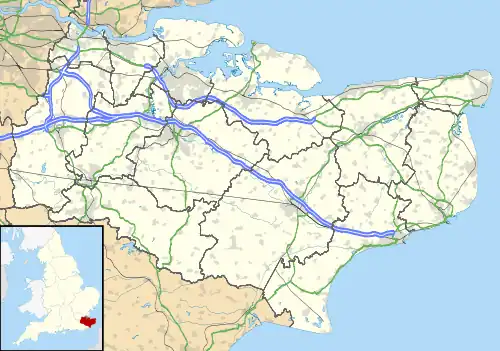 Paddock Wood is located in Kent