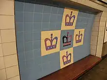 Eckersley artwork on the Victoria line