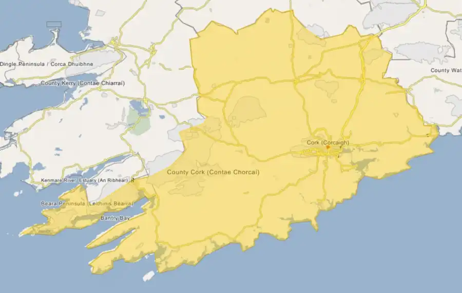 Mogeely is located in County Cork