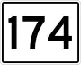 State Route 174 marker