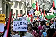 Image 16A demonstration in Madrid for the independence of Western Sahara (from Western Sahara)