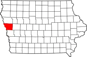 Monona County map