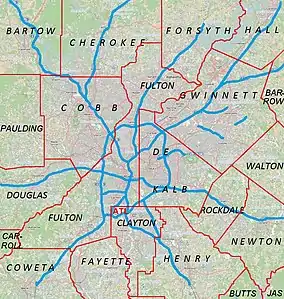 Utoy Cemetery is located in Metro Atlanta