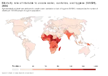 Image 2Mortality rate attributable to unsafe water, sanitation, and hygiene (WASH). (from Drinking water)