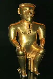 Statuette of a Quimbaya cacique [es] (200–1000 AD)