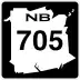 Route 705 marker