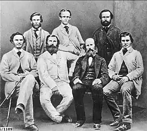 1861. Auld Billiatt Thring, Frew Kekwick Waterhouse King. Absent: Stuart Nash McGorrery