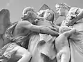 Close up of the statue
