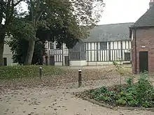 The north front of the Great Hall. The Solar is above the east (original entrance) front to the left of the picture