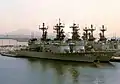 USS Ingersoll and USS Leftwich in Pearl Harbor on 1 April 1983